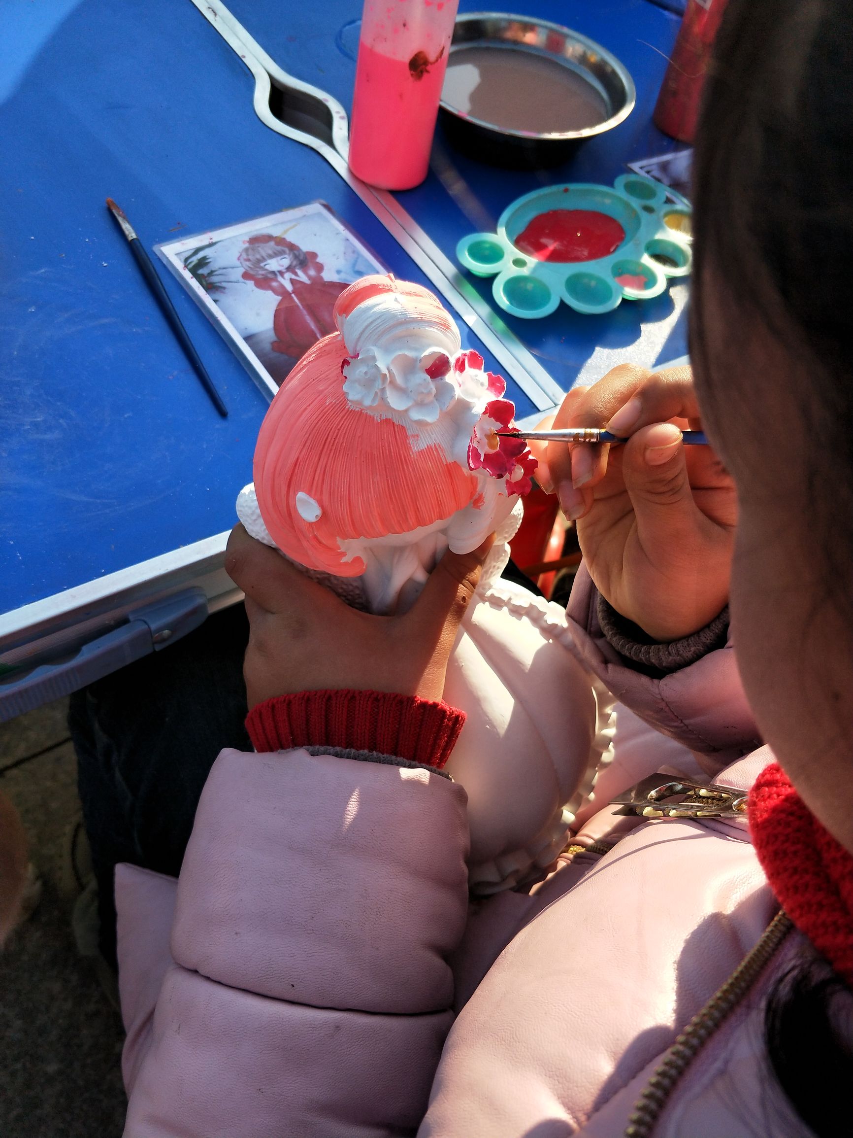 diy好玩石膏娃娃图片,石膏娃娃diy上色搞笑