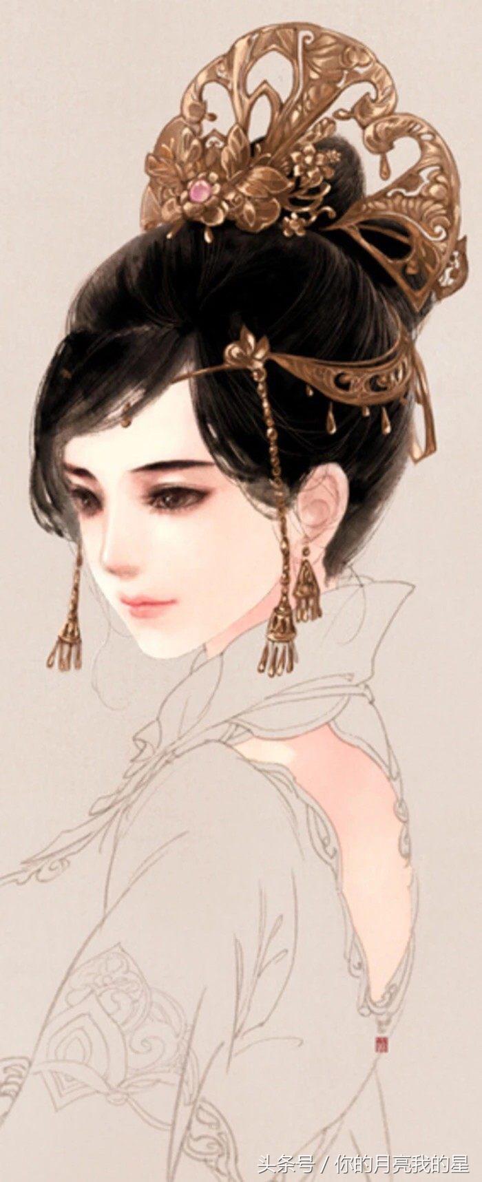 十二星座古风画像女,十二星座最美古风女孩图片