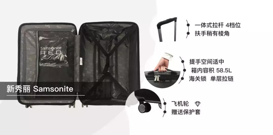 评测行李箱暴力,新秀丽maisonkitsune行李箱