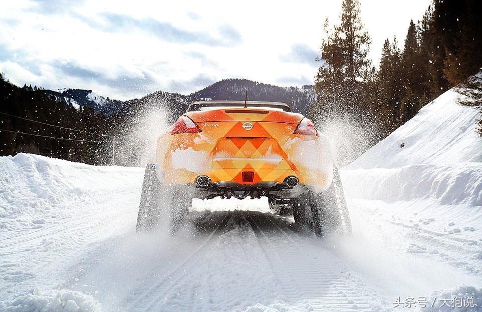 日产推出酷炫旗舰雪地车370Zki，配滑雪板和坦克履带，碾压性越野