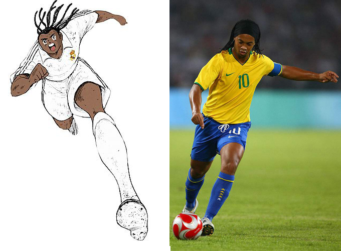 足球小将小罗原型,足球小将拿度尼和米迦勒