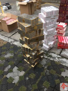 查获的走私假烟车辆图片图文,柳州卖假烟案
