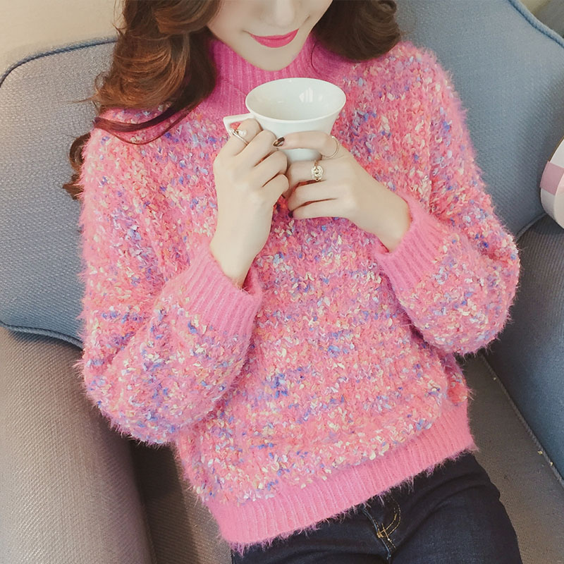 2018春季新款性感透视拼接网纱打底衫女雪纺小衫长袖一字露肩上衣