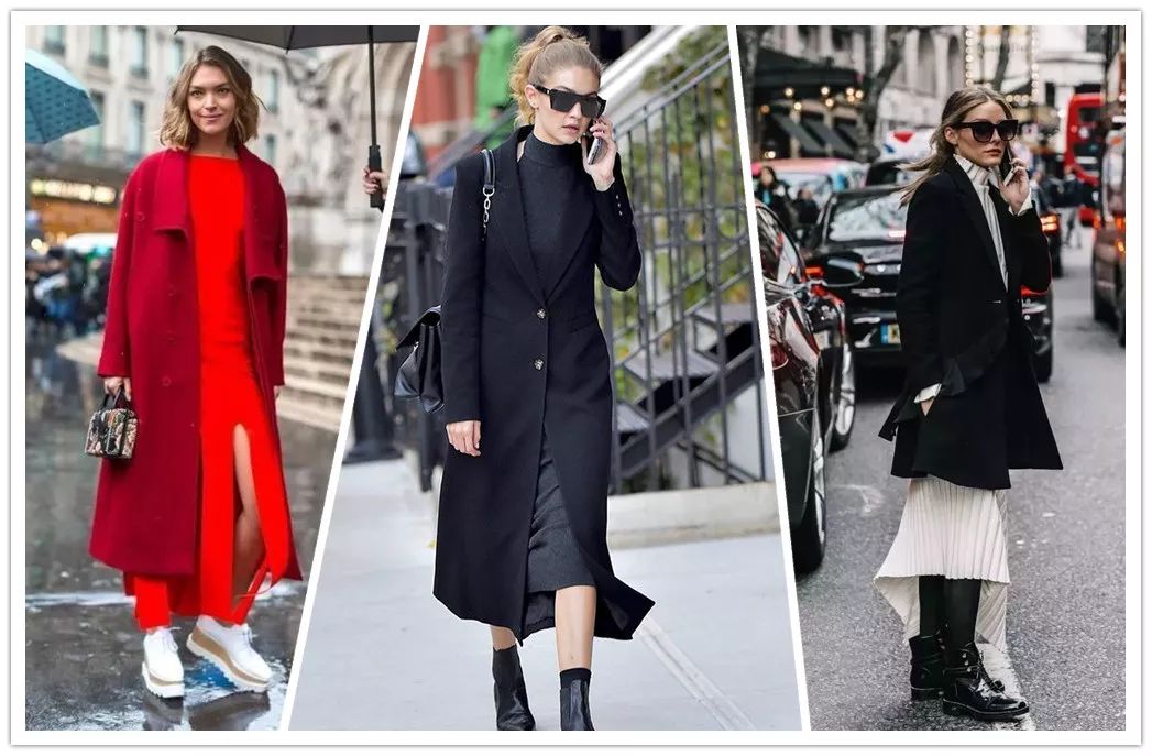 2018冬时尚大衣搭配,2019最时尚的穿搭大衣