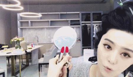 范冰冰涂的是什么口红色号,范冰冰无底妆只涂口红