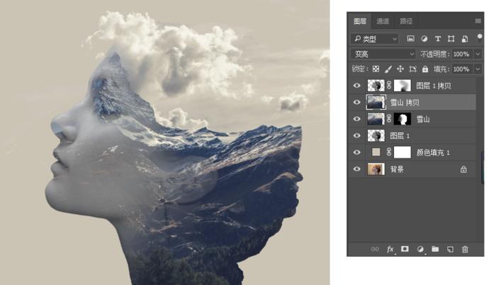 ps怎么制作双重曝光,ps基础教程视频双重曝光简单方法