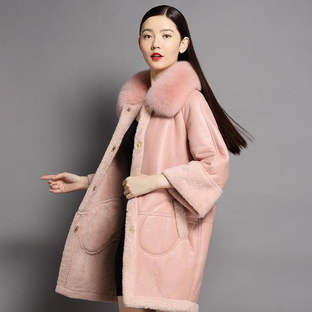 羽绒服毛领是兔毛好还是狐狸毛好,狐狸毛真毛领40-50岁羽绒服女短款