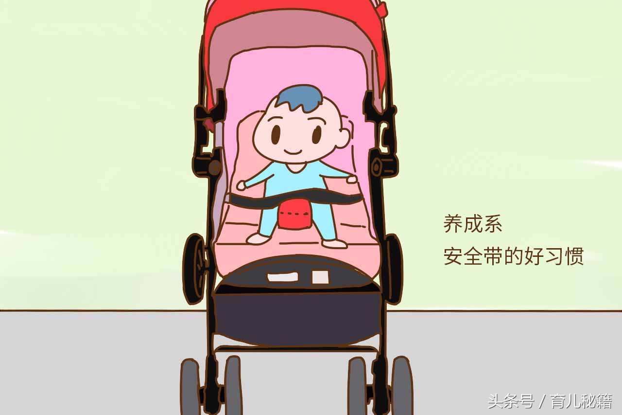 推着婴儿车就带宝宝出门了,婴儿车宝宝躺着用系安全带吗