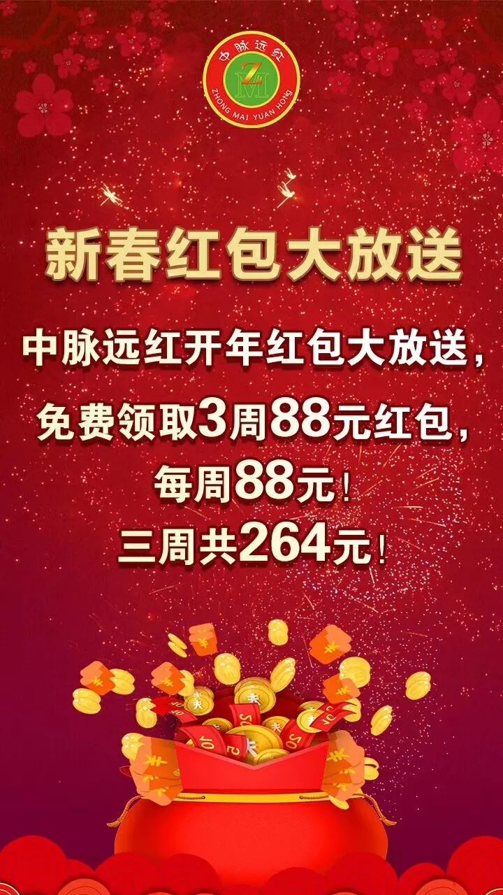 中脉远红祝你新年更精彩!