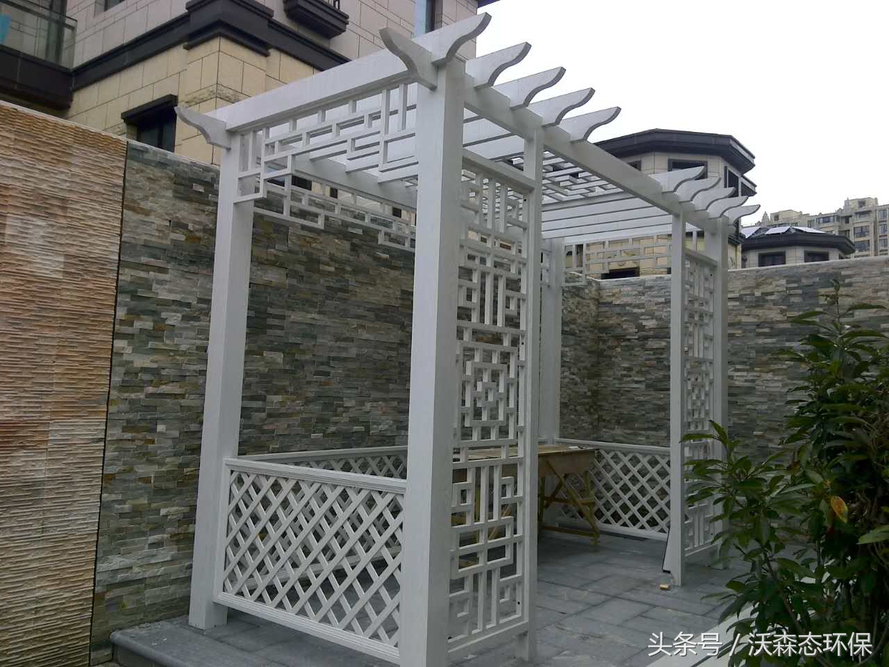 铝制凉亭花架效果图,铝合金凉亭装修效果图