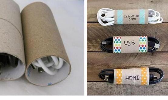 数据线耳机线太多怎么办,这样就再也不用担心耳机线打结啦