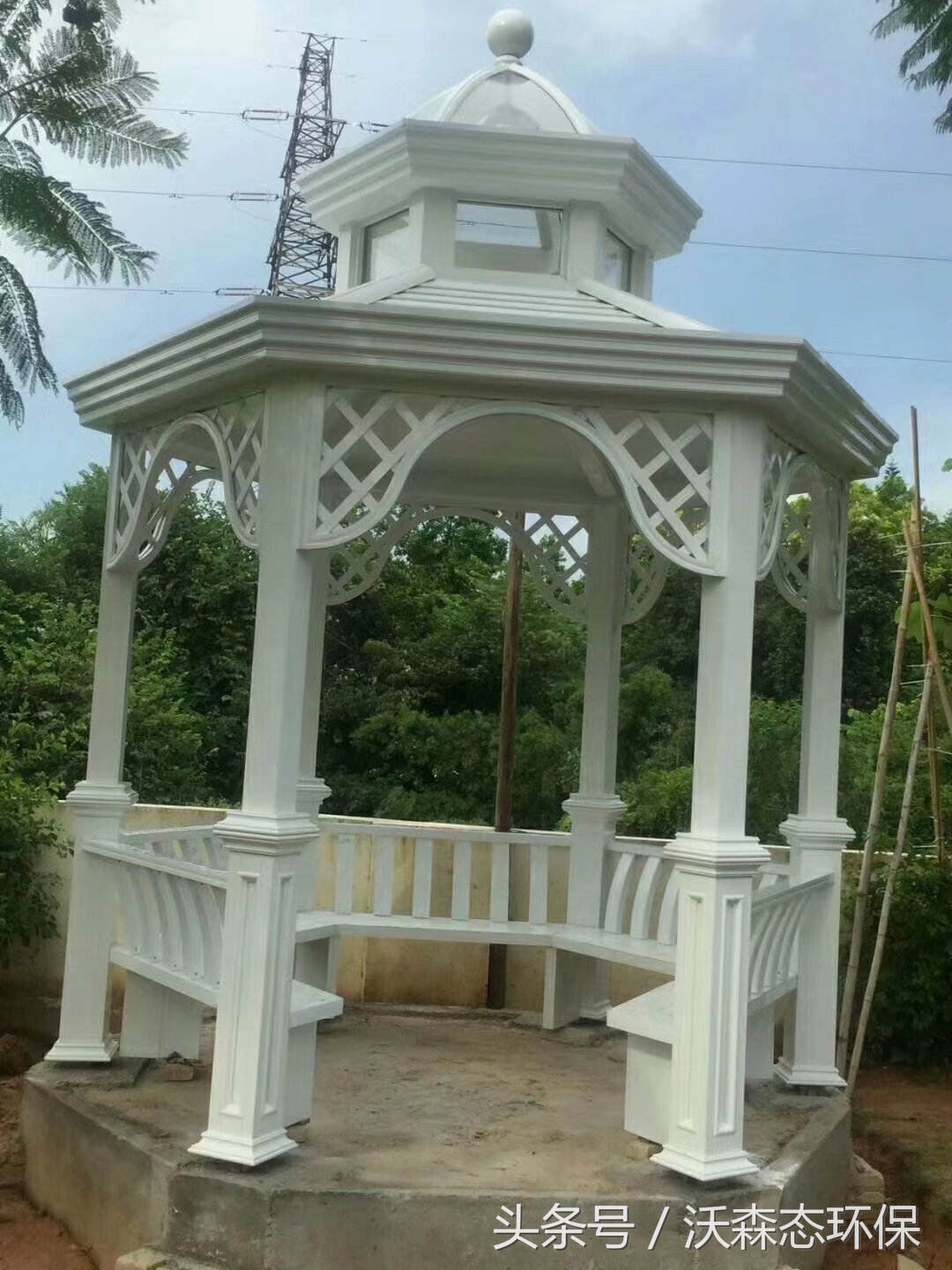 铝制凉亭花架效果图,铝合金凉亭装修效果图