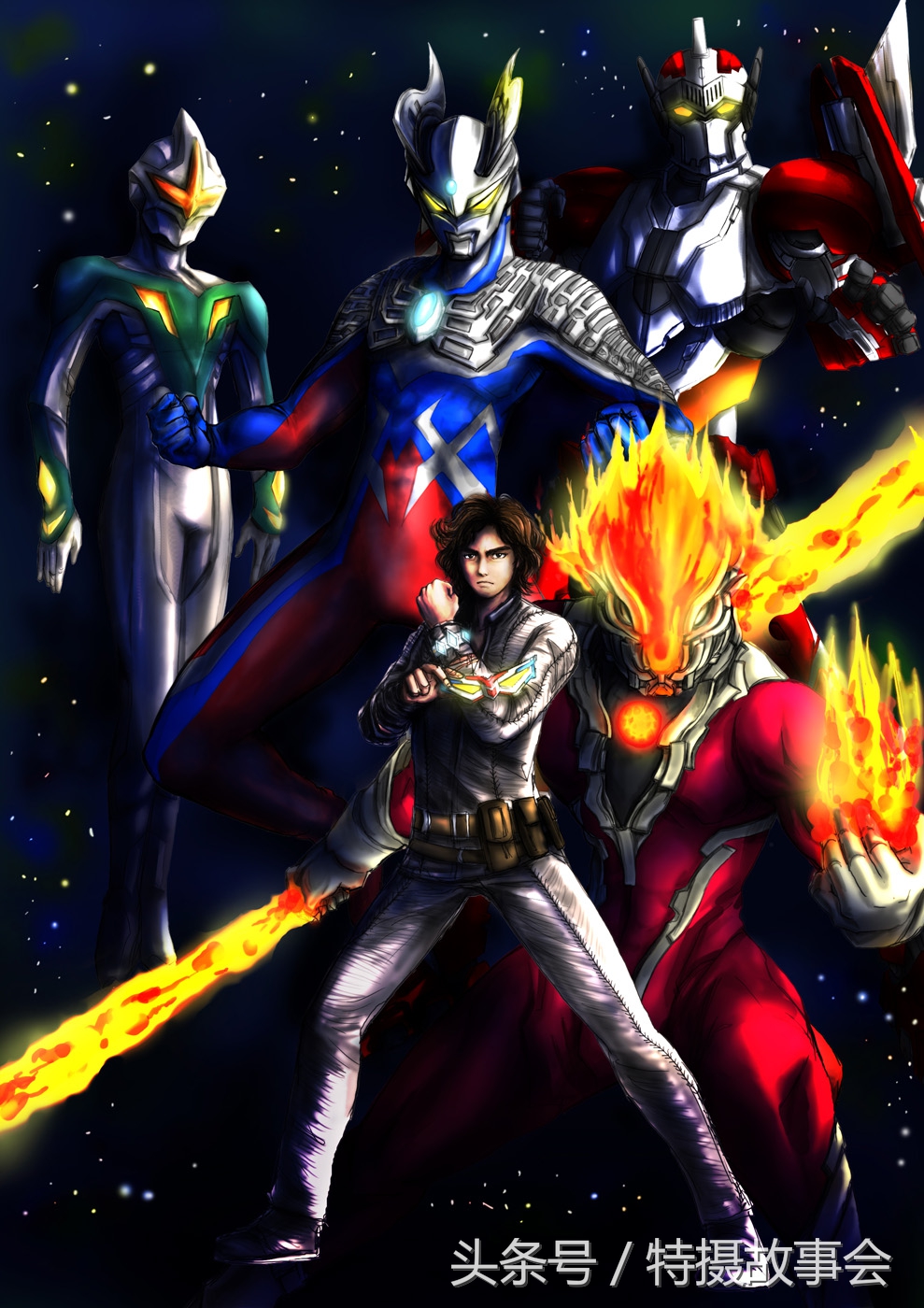 镜子超人国语版01,镜子超人怪兽比例图