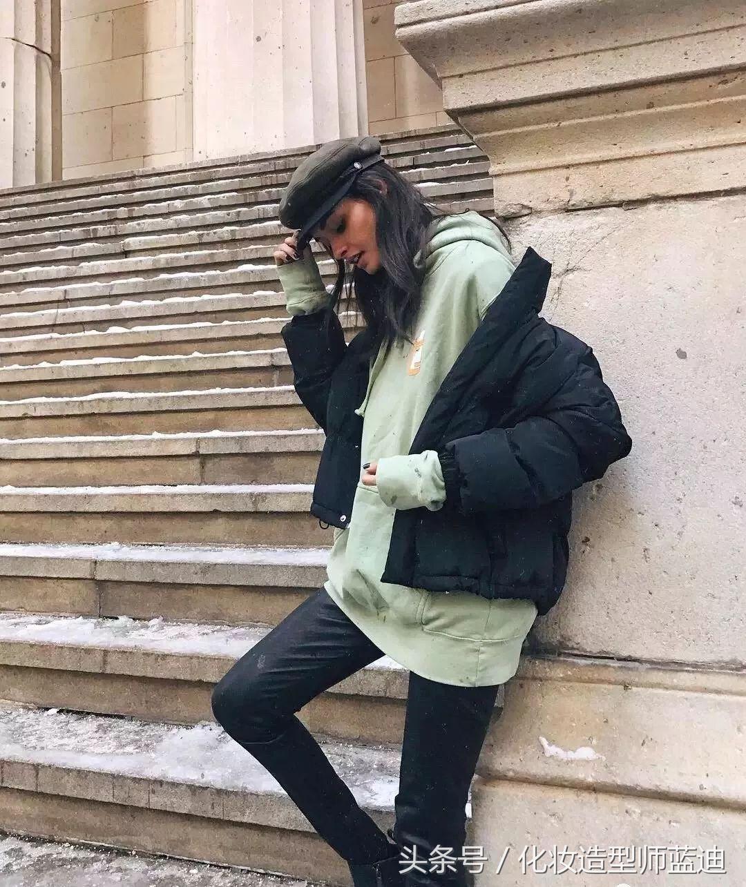 羽绒服穿起来臃肿你裤子选对了吗,羽绒服穿着没气质