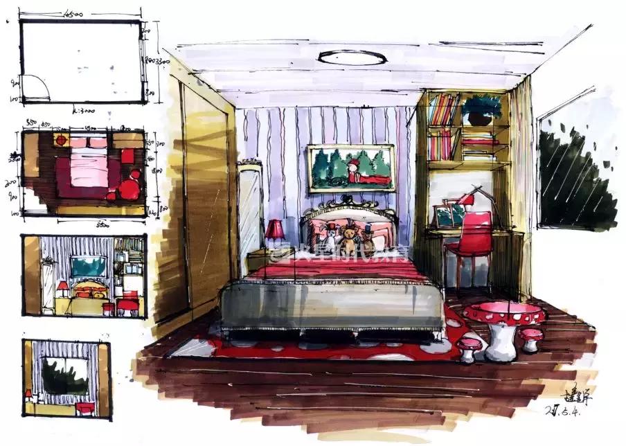 室内手绘如何快速练习,室内手绘入门教程空间感