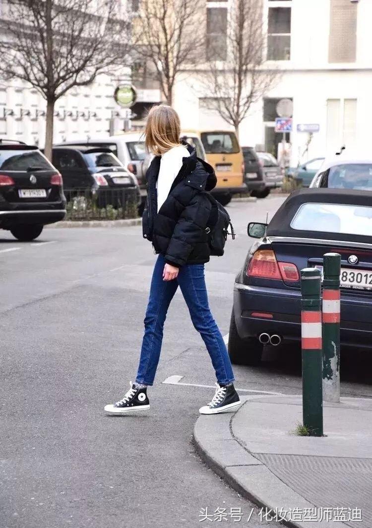 羽绒服穿起来臃肿你裤子选对了吗,羽绒服穿着没气质