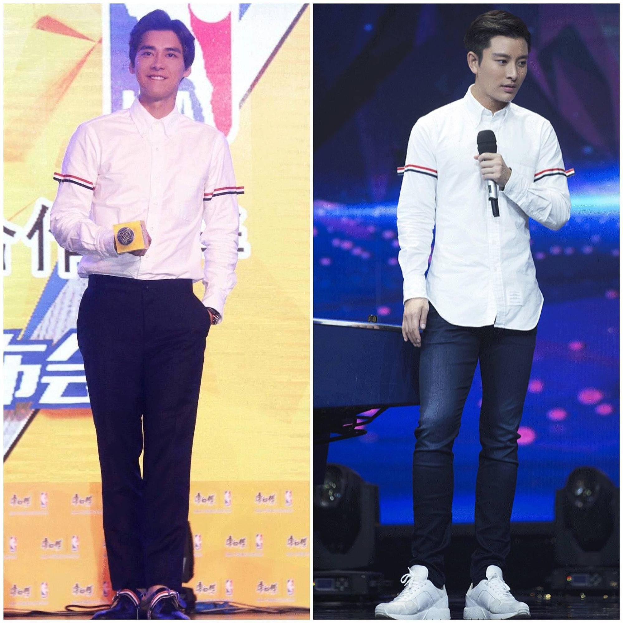 穿花衬衫的男明星李易峰,李易峰黑衬衫黑领带