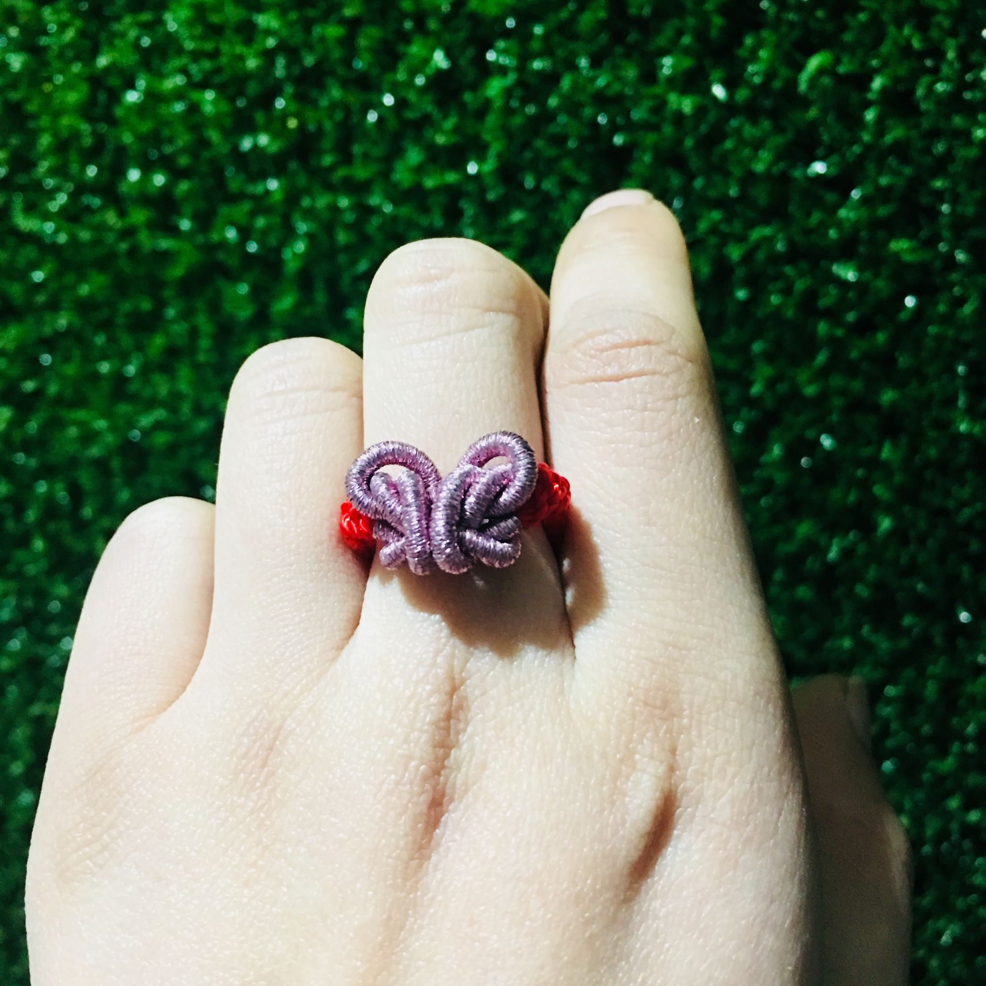 手工毛线编织蝴蝶结手链教程视频,立体蝴蝶结编织手绳