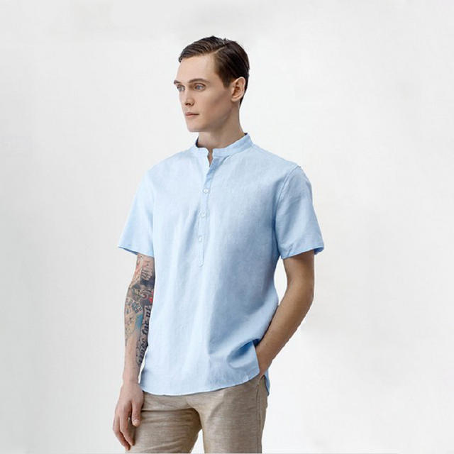 凉爽透汗轻奢高级感衬衫,柔软凉爽亚麻制成的宽松衬衫