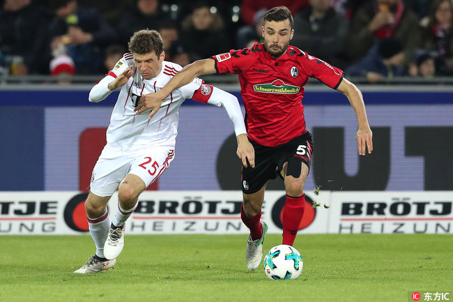 德甲直播回顾拜仁慕尼黑vs弗赖堡,德甲第25轮弗赖堡