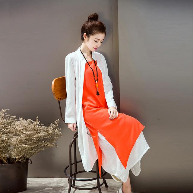 夏日必备亚麻裙,慵懒风亚麻裙