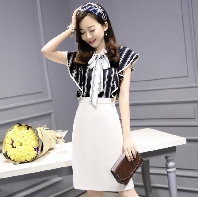 FIVEPLUS蝴蝶结连衣裙,甜美可爱蝴蝶结连衣裙