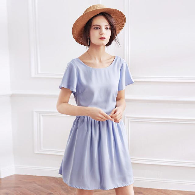 FIVEPLUS蝴蝶结连衣裙,甜美可爱蝴蝶结连衣裙