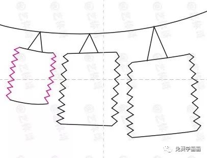 儿童画一年级简单,灯笼怎么画中国风简单又好看
