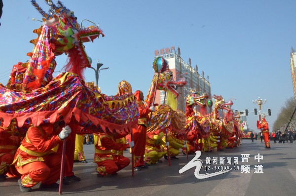 2019年太谷县元宵节民间社火展演,太谷县元宵社火展演