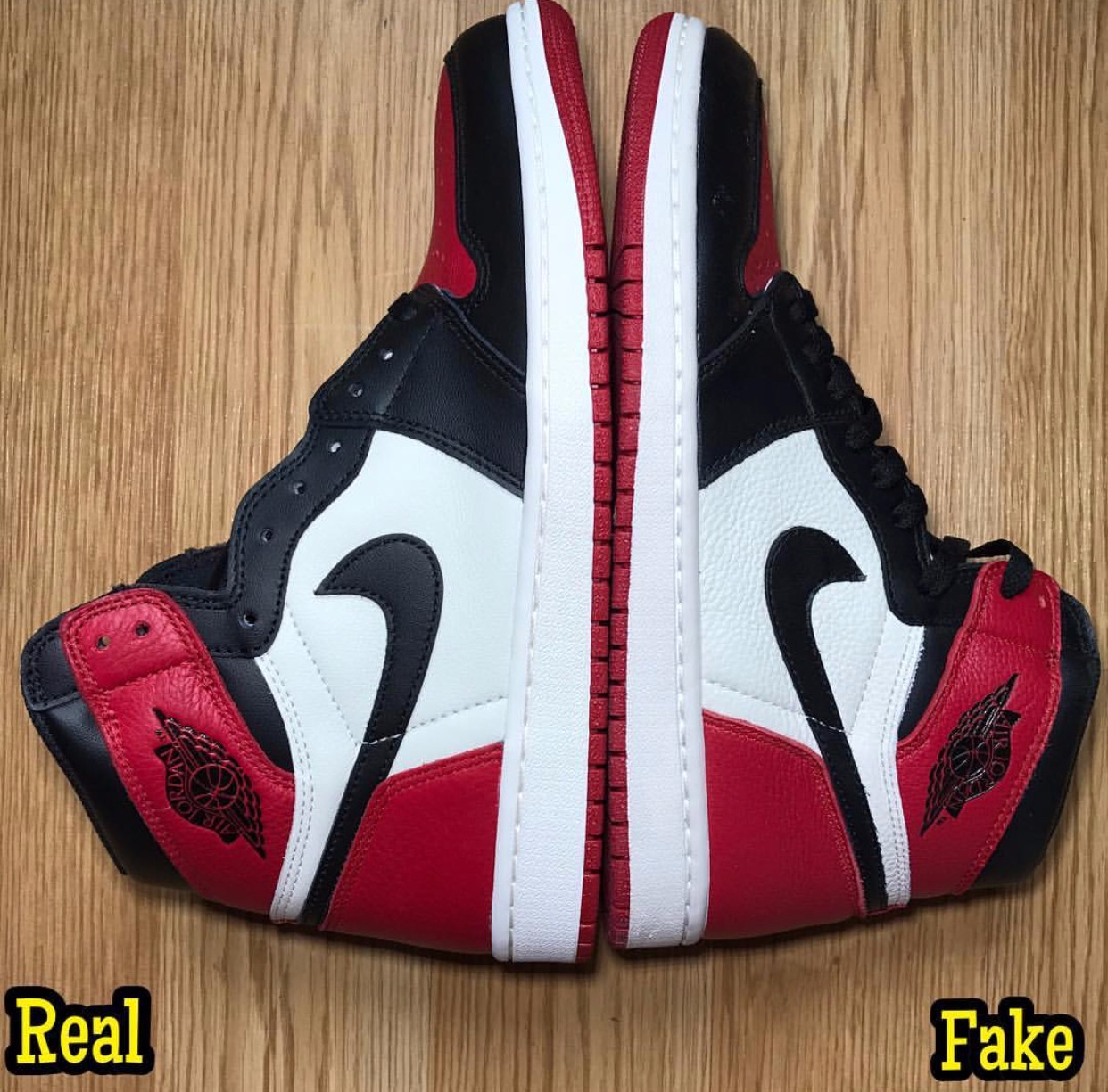 aj1bred真假,怎么分辨aj1的真假低帮