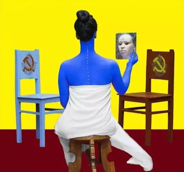 这些令人触目惊心的色彩背后，隐喻着一个国度屈辱的历史