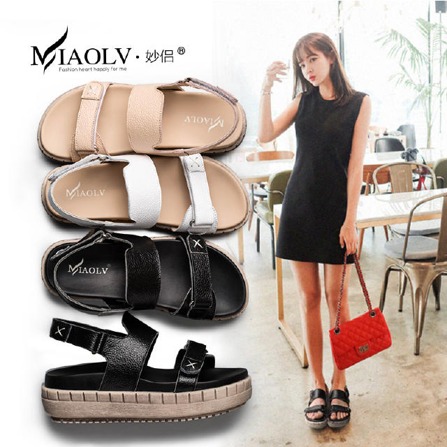 特别有女人味的高跟凉鞋,软底鞋久站不累的厚底凉鞋