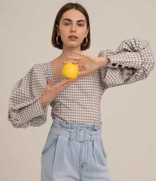 今年最流行的小方领,方领上衣高级感新款