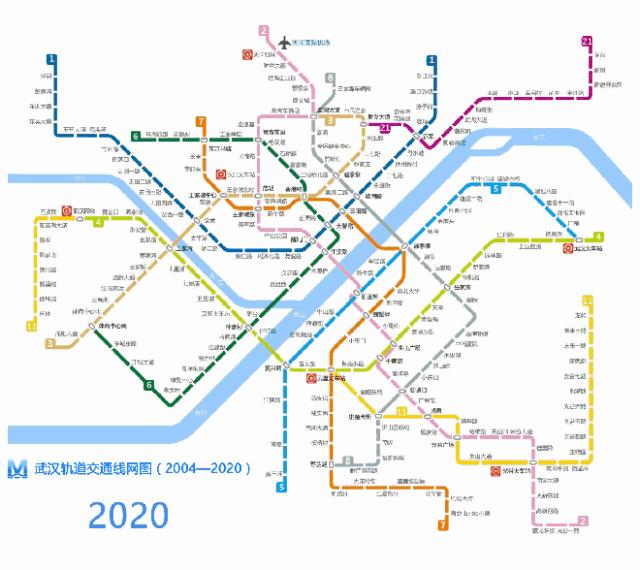 武汉地铁各线路排行榜,武汉地铁2号线时刻表全程时间2021