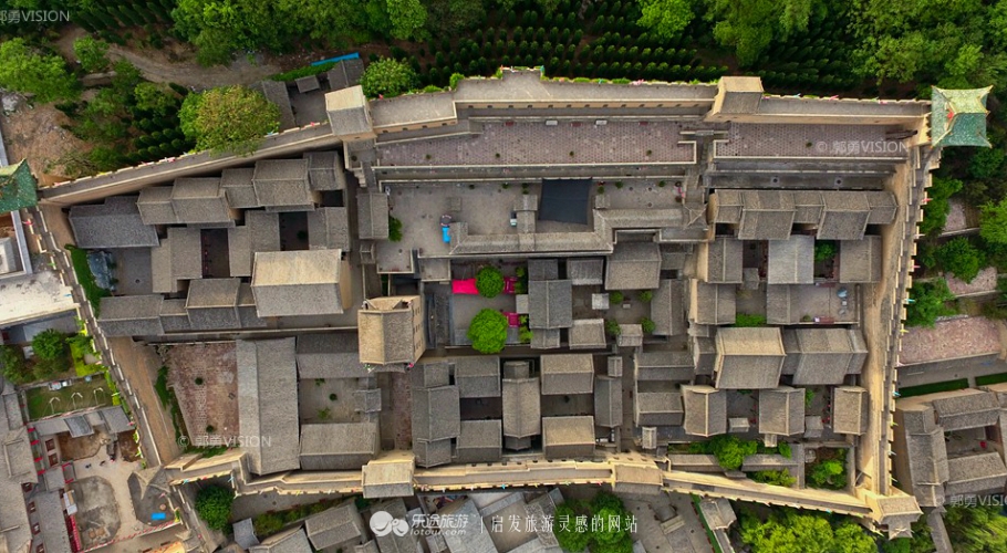 俯瞰皇城,空中俯瞰美丽的视频