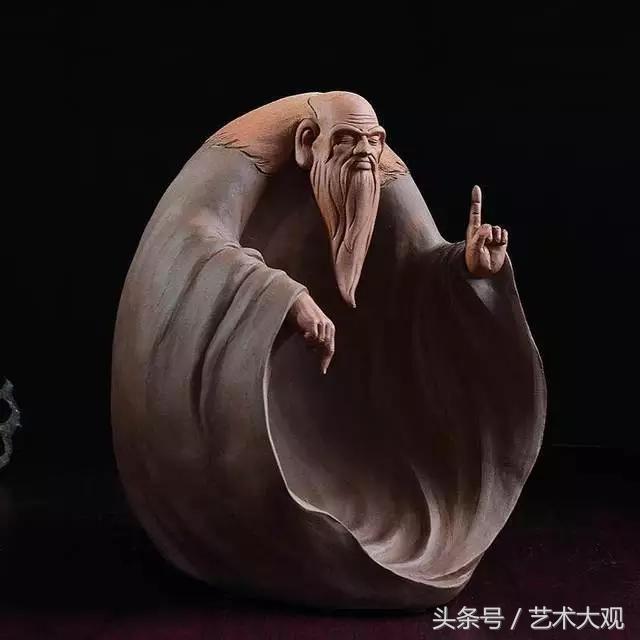 禅意雕塑作品,陶艺雕塑