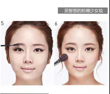 韩国烟熏妆,韩国化妆教程裸妆眼影