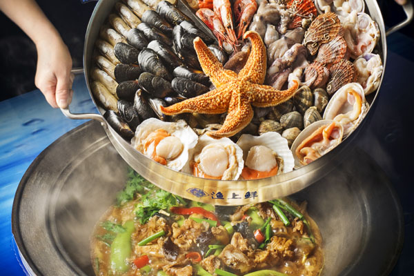 海鲜蒸汽锅蒸海鲜海参多久,上面蒸海鲜下面煮粥的锅
