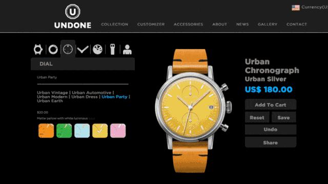 手表是不是都有定制版,undone手表价格贵吗