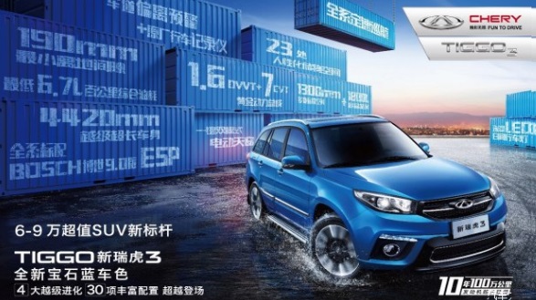 中国汽车suv发展,试驾奇瑞瑞虎3全球百万款