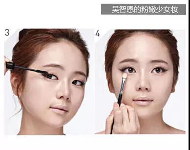 韩国烟熏妆,韩国化妆教程裸妆眼影