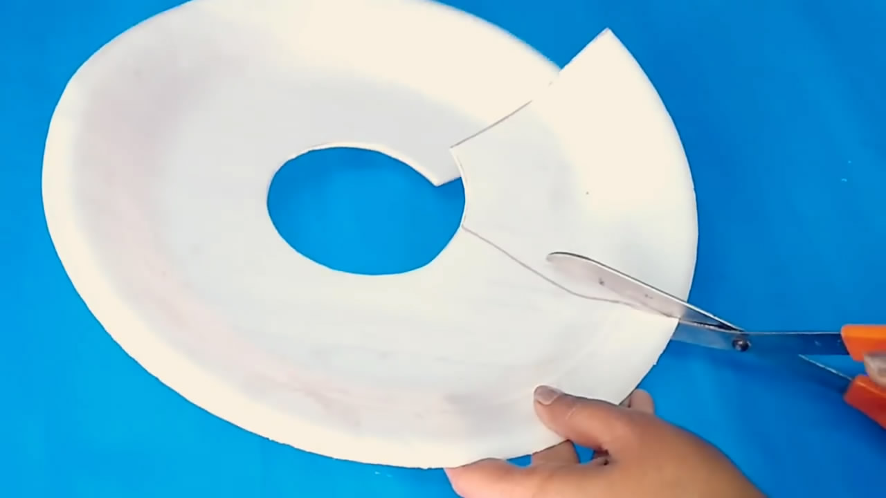 一次性纸盘花篮,diy手工制作实用花篮