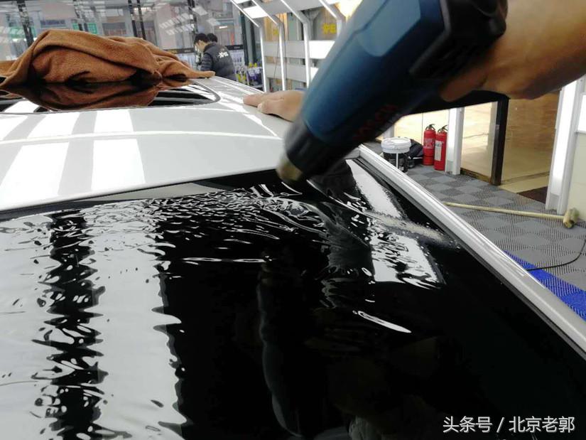 宝马5系玻璃膜反光,宝马5系标轴版贴膜