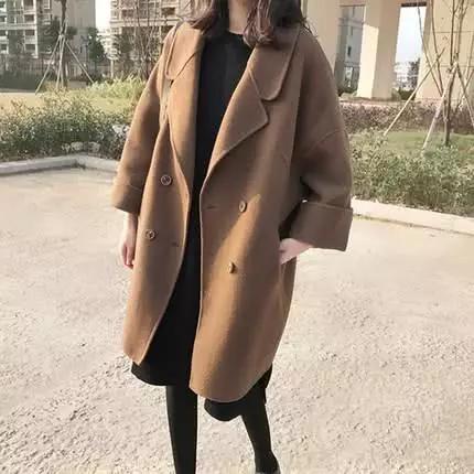 黑色大衣穿搭高级感小个子,想要高级感就穿黑色大棉服