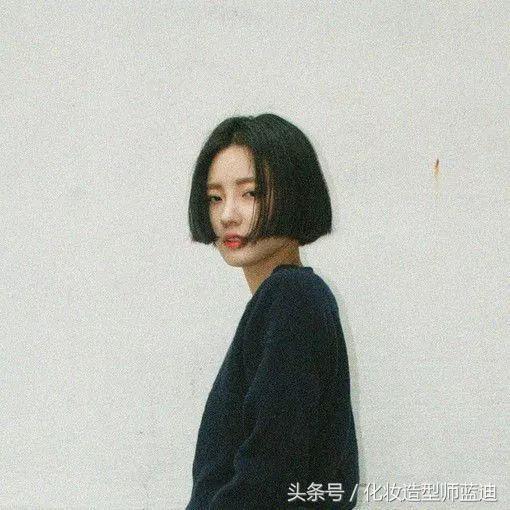 韩式泡面头短发,内扣短发适合什么颜色