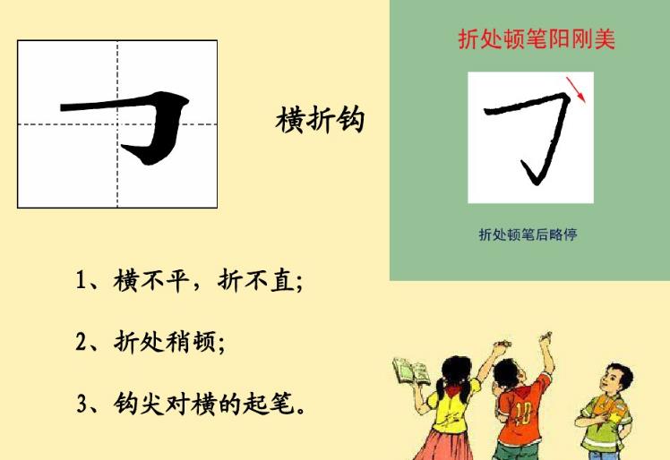一年级基本笔画写法教程,一年级笔画的正确写法口诀完整版