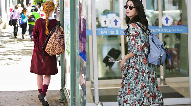 属于裙子和双肩包的惬意时光！