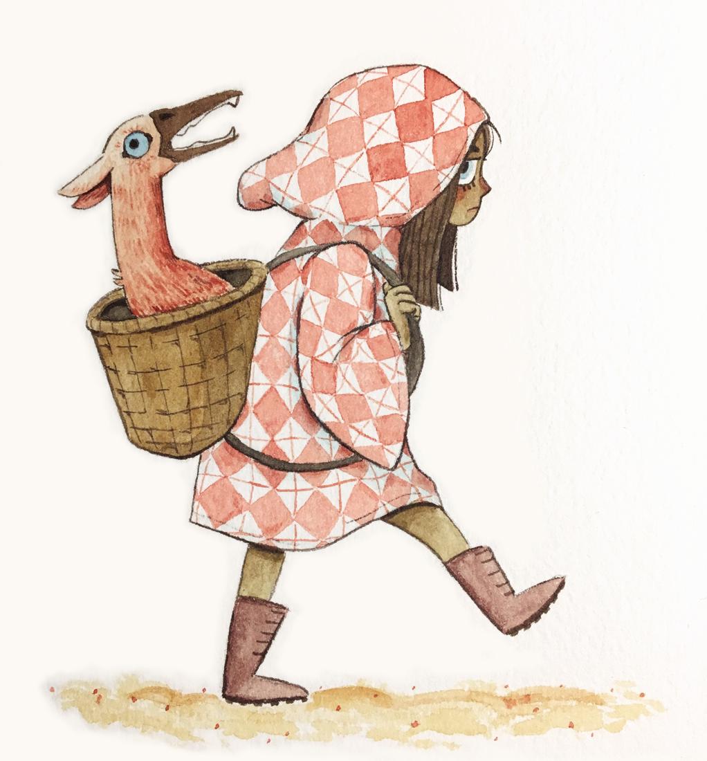 韩国插画师negrim的插画作品,插画师hana美食插画