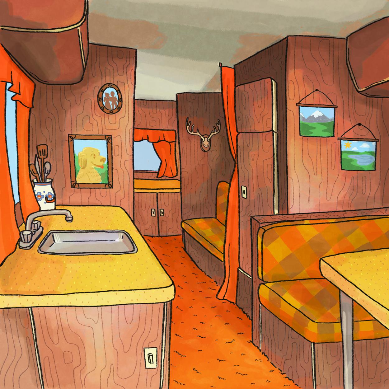 韩国插画师negrim的插画作品,插画师hana美食插画