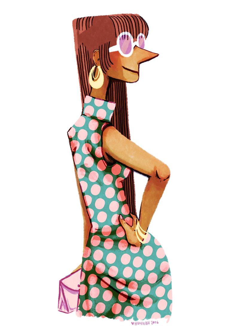 韩国插画师negrim的插画作品,插画师hana美食插画